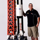 Image for article titled Man builds 19-foot-tall model of Apollo 11 out of 120,000 LEGO bricks